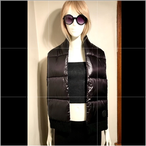 DKNY - Donna Karan Accessories - DKNY Jet Black - Puffer Scarf